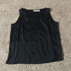 Liz Baker Essentials Black Sleeveless Tank Top